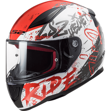 Шлем LS2 FF353 Rapid Naughty White Red XL 103534102XL фото