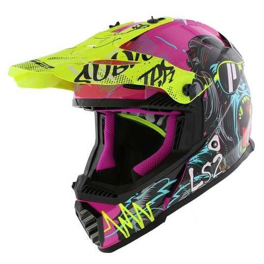 Купити Шолом дитячий LS2 MX437 Fast 2 Mini Gorilla Purple (S) в