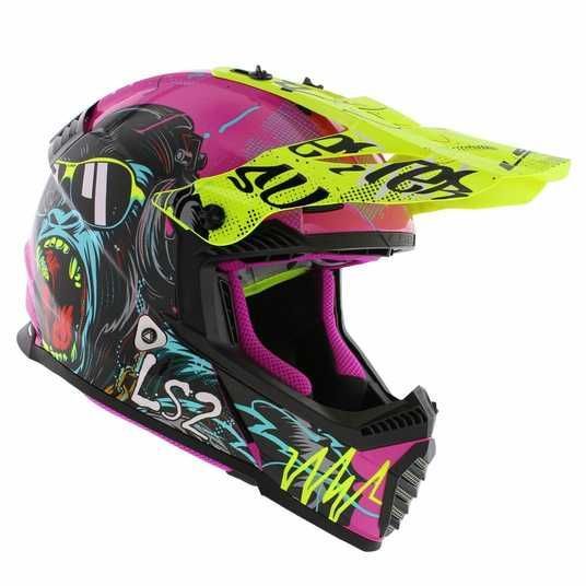 Купити Шолом дитячий LS2 MX437 Fast 2 Mini Gorilla Purple (S) в