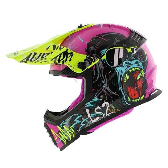 Купити Шолом дитячий LS2 MX437 Fast 2 Mini Gorilla Purple (S) в