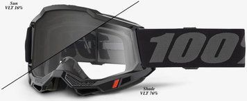 Очки 100% ACCURI 2 OTG/UTV/ATV Goggle [Black], Photochromic Lens 50019-00002 фото