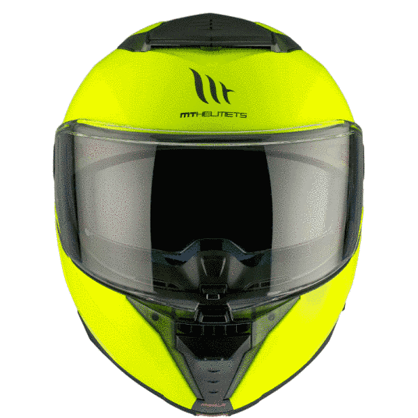 Мотошолом MT ATOM 2 SV Solid A3 Gloss Yellow XXL 000006579_6 фото