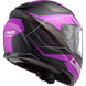 Шлем LS2 FF320 Stream Evo Mercury Matt Titanium Purple XS 103205674XS фото 3