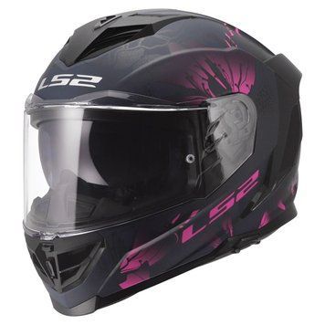 Мотошолом LS2 FF818 Storm 3 Burst Black Pink M 168180346M фото