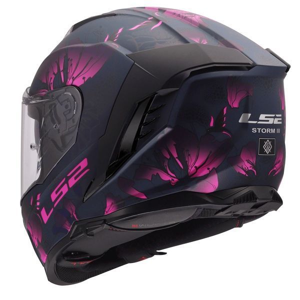 Мотошолом LS2 FF818 Storm 3 Burst Black Pink M 168180346M фото