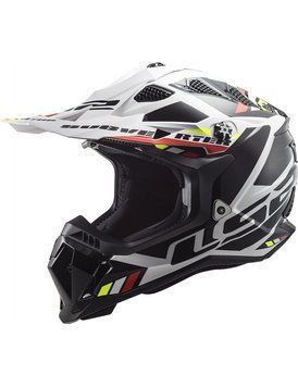Мотошлем LS2 MX700 Subverter Evo Stomp White Black (S) 467003002S фото
