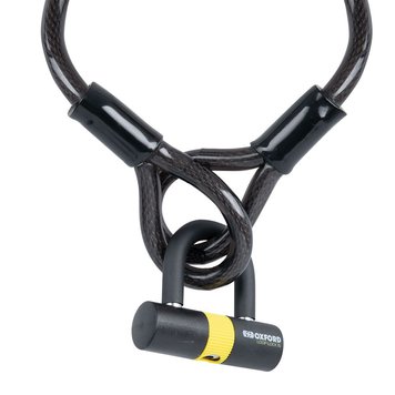 Трос Oxford Loop Lock15 Cable Lock+Mini Shackle 15mm x 2.0m LK221 фото