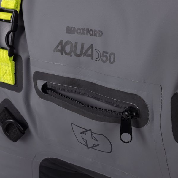 Мото сумка Oxford AQUA D-50 Duffle Bag Black/ Grey / Fluo OL708 фото