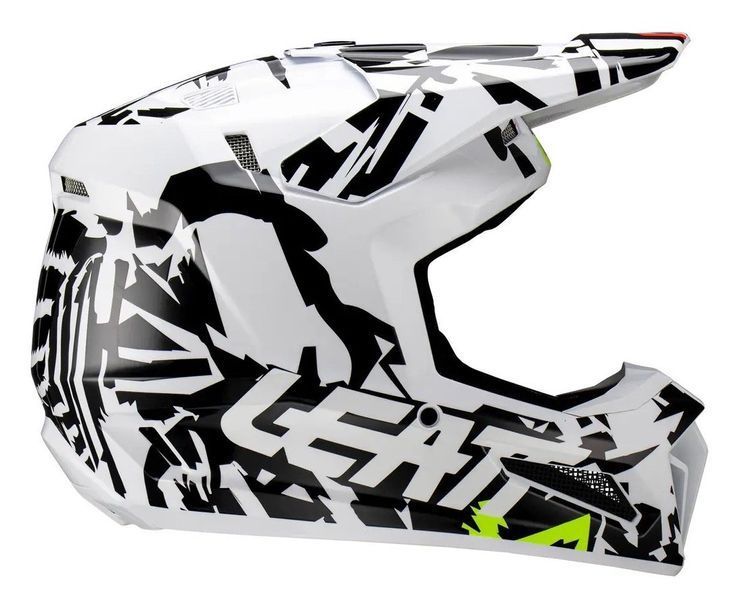 Шлем LEATT Moto 3.5 Jr Helmet [Zebra], YM 1023011700 фото