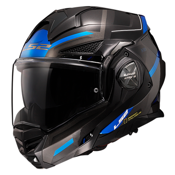 Шолом LS2 FF901 Advant X Spectrum Black Titanium Blue XS 569012108XS фото