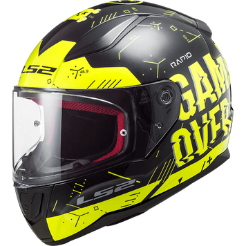 Шлем LS2 FF353 Rapid Player Hi-Vis Yellow Black XXL 103536054XXL фото