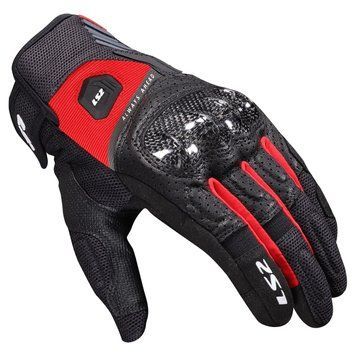 Моторукавиці LS2 ATOM MAN GLOVES BLACK RED M 70230S0132M фото