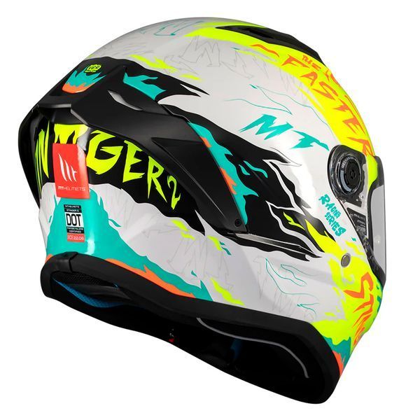 Мотошолом MT STINGER 2 Ardent A3 Gloss Yellow XS 1334B700313 фото