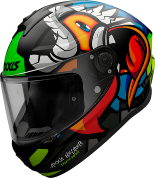 Мотошлем AXXIS DRAKEN S Parrot A1 Matt Gray XS 000005003_1 фото