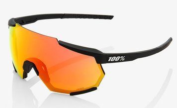 Очки Ride 100% RACETRAP - Soft Tact Black - HiPER Red Multilayer Mirror Lens, Mirror Lens 61037-100-43 фото