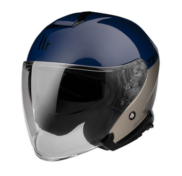 Мотошолом MT THUNDER 3 Jet Xpert A17 Gloss Blue XS 000006125_1 фото