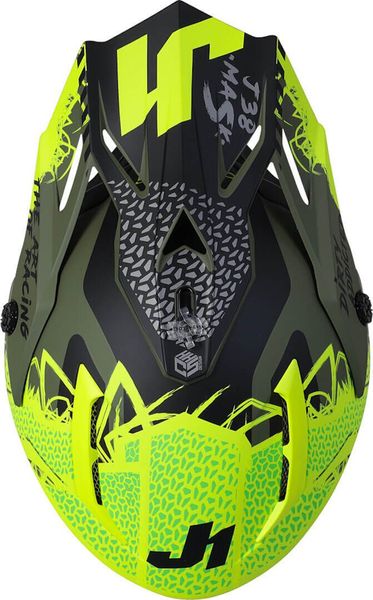 Шолом Just1 J38 Mask Fluo Yellow Black Green - Matt 606332024100305 фото