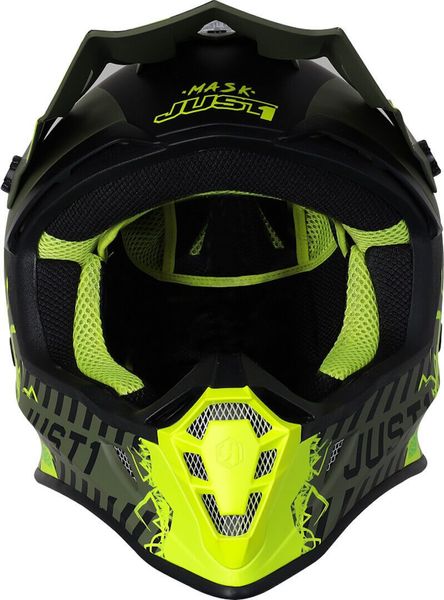 Шолом Just1 J38 Mask Fluo Yellow Black Green - Matt 606332024100305 фото