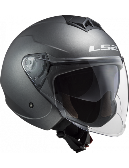 Шлем LS2 OF573 Twister 2 Single Mono Matt Titanium XL 305733007XL фото