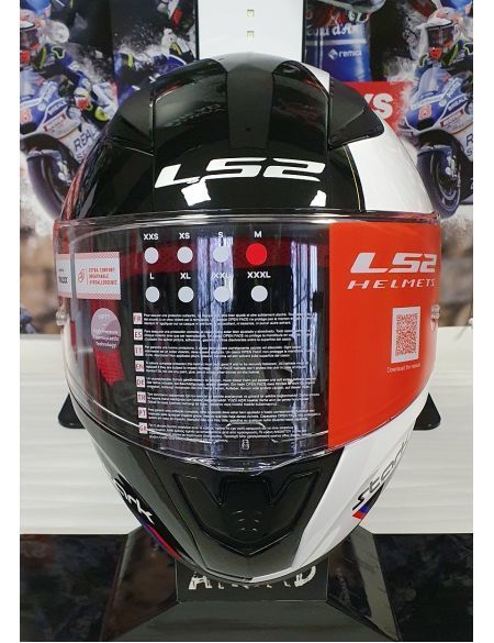 Шлем LS2 FF353 Rapid Stark White Red Blue Gold XL 103535202XL фото