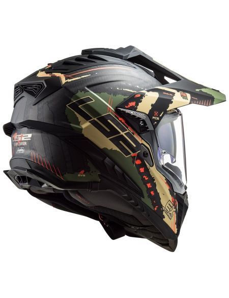 Мотошлем LS2 MX701 C Explorer Extend Matt Military Green 467017061S фото