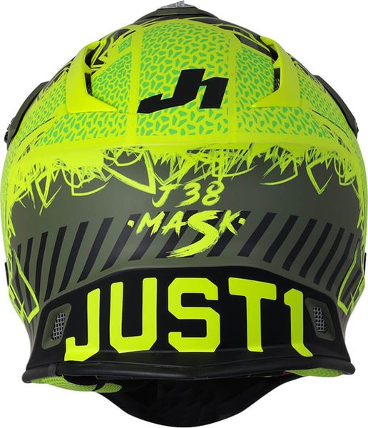 Шолом Just1 J38 Mask Fluo Yellow Black Green - Matt 606332024100305 фото