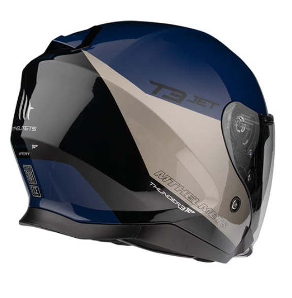 Мотошолом MT THUNDER 3 Jet Xpert A17 Gloss Blue XS 000006125_1 фото