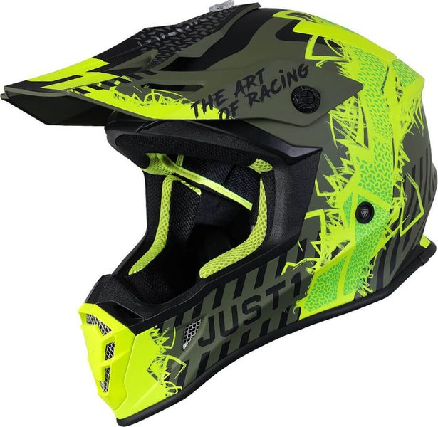 Шолом Just1 J38 Mask Fluo Yellow Black Green - Matt 606332024100305 фото