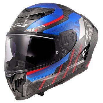 Мотошлем LS2 FF807 Dragon Trax Blue Red (XXL) 168075226XXL фото