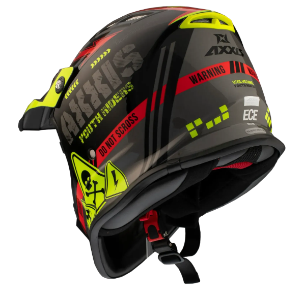 Мотошолом підлітковий AXXIS Wolverine B5 Gloss Red L 000005957_4 фото