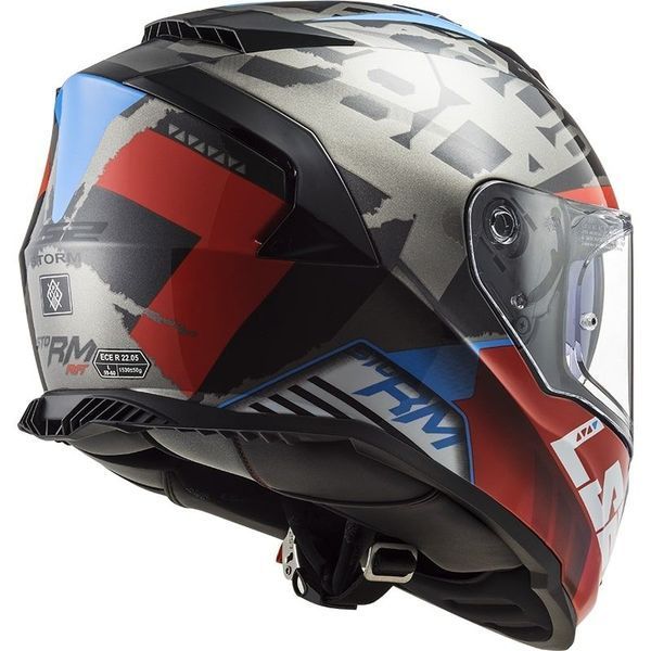 Шолом LS2 FF800 Storm Sprinter Black Red Titanium XL 108003232XL фото