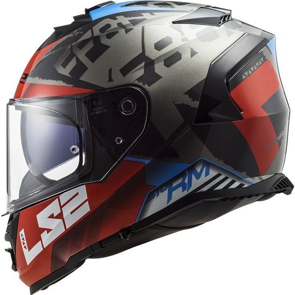 Шолом LS2 FF800 Storm Sprinter Black Red Titanium XL 108003232XL фото