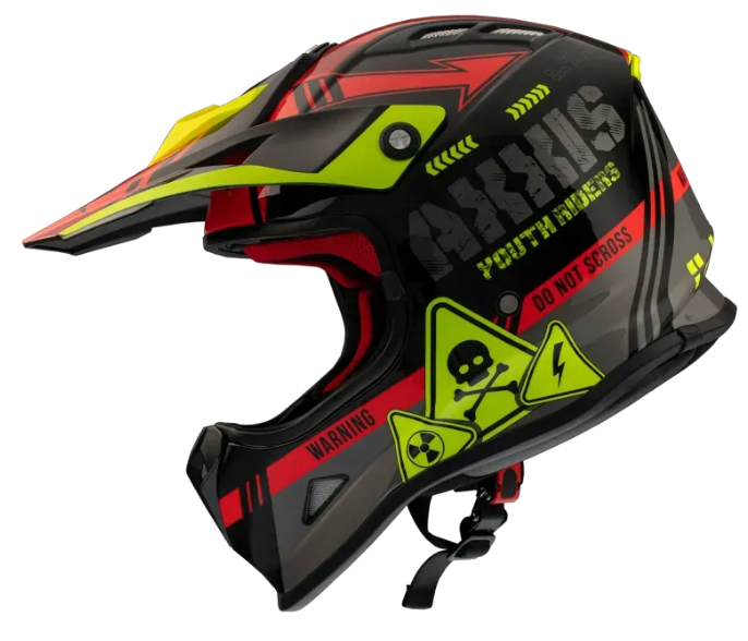 Мотошолом підлітковий AXXIS Wolverine B5 Gloss Red L 000005957_4 фото