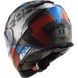 Шолом LS2 FF800 Storm Sprinter Black Red Titanium XL 108003232XL фото 4