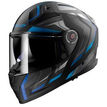 Шлем LS2 FF811 Vector 2 Alizer Matt Black Blue 3XL 1681129233XL фото