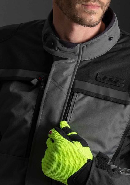 Куртка LS2 Lance Man Jacket Grey Black Yellow (M) 6200J5108M фото