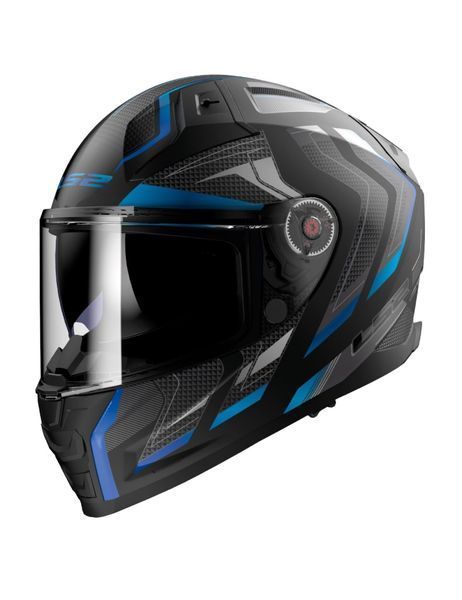 Шлем LS2 FF811 Vector 2 Alizer Matt Black Blue 3XL 1681129233XL фото