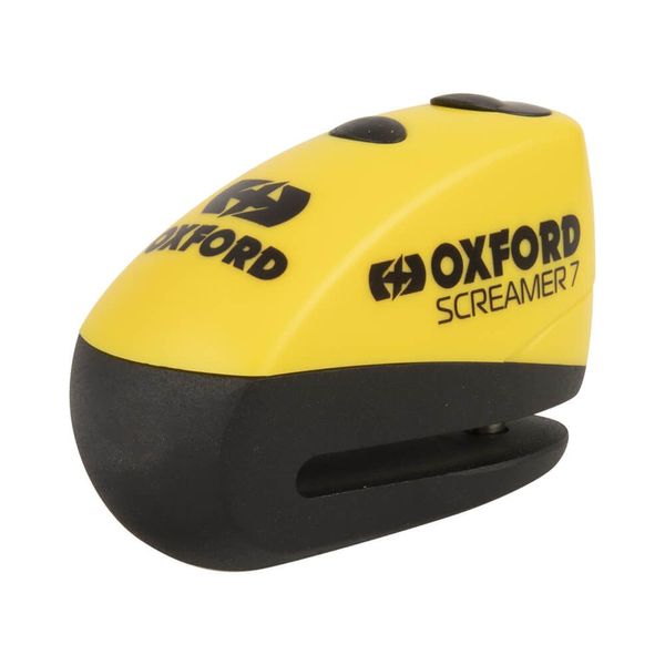 Замок Oxford Screamer 7 Alarm Disc Lock Yellow/Black LK290 фото