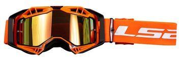 Очки LS2 Aura Pro Goggle Black Orange with Iridium Visor 7201002050 фото