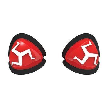 Слайдеры Oxford Manx Knee Sliders Red OX676 фото