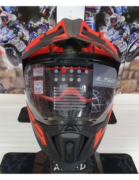 Мотошлем LS2 MX701 Explorer Alter Matt Black Fluo Orange XL 467012152XL фото