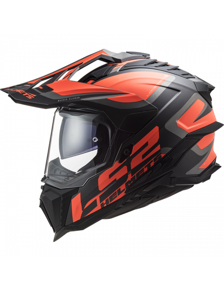 Мотошлем LS2 MX701 Explorer Alter Matt Black Fluo Orange XL 467012152XL фото