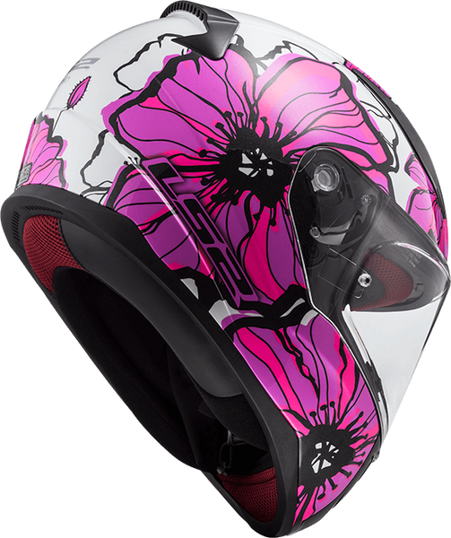 Шлем LS2 FF353 Rapid Poppies Pink M 103532046M фото