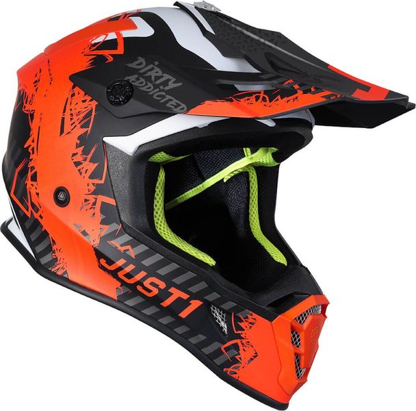 Шолом Just1 J38 Mask Fluo Orange Titanium Black - Matt 606332025300303 фото