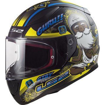 Шлем LS2 FF353 Rapid Buddha Gloss Black Yellow L 103536355L фото