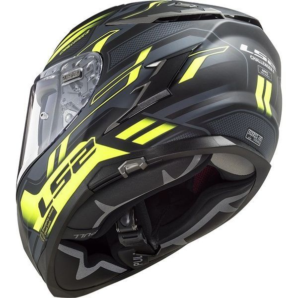 Шлем LS2 FF327 Challenger Spin Matt Cobalt Hi-Vis Yellow XL 103275053XL фото