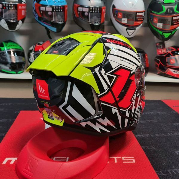 Мотошлем MT Revenge 2 S Sergio Garcia A3 Gloss Yellow ECE2206 XXL 000005249_6 фото