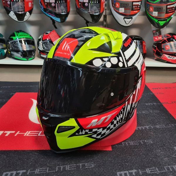 Мотошлем MT Revenge 2 S Sergio Garcia A3 Gloss Yellow ECE2206 XXL 000005249_6 фото