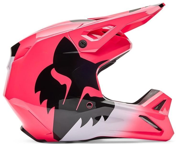 Шолом FOX YTH V1 Helmet - SHIELD [Pink], YL 36387-170-YL фото