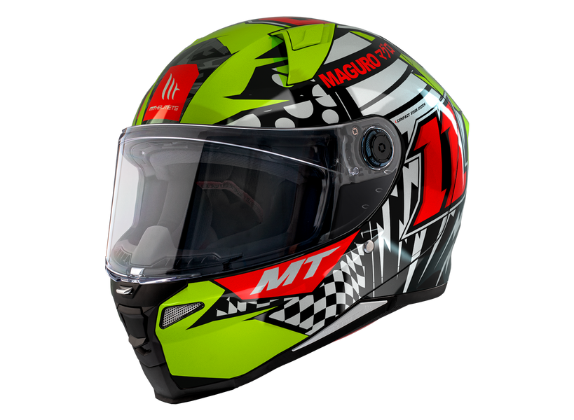 Мотошлем MT Revenge 2 S Sergio Garcia A3 Gloss Yellow ECE2206 XXL 000005249_6 фото